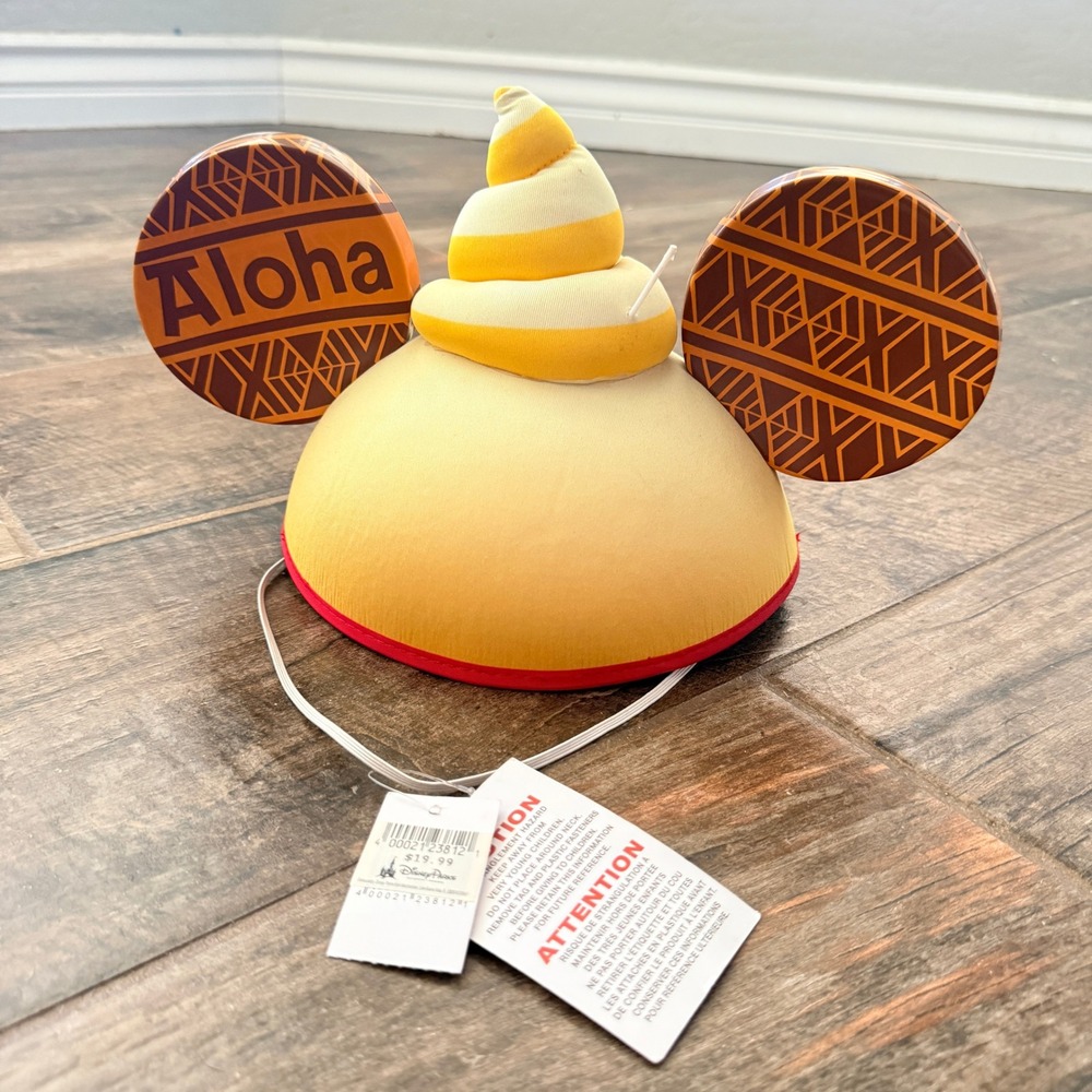 Disney Aloha Dole Whip Swirl Mickey Ears Hat, NWT